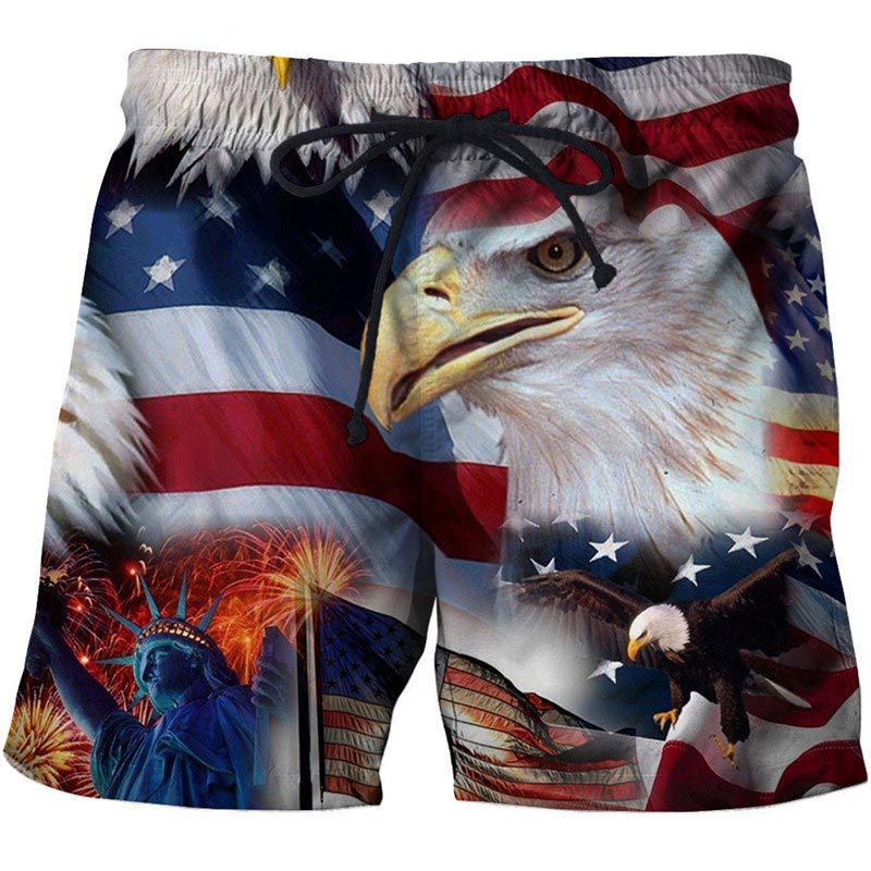 Strandshorts für Herren mit 3D-Kreativdruck, lässige Shorts_voghion.com