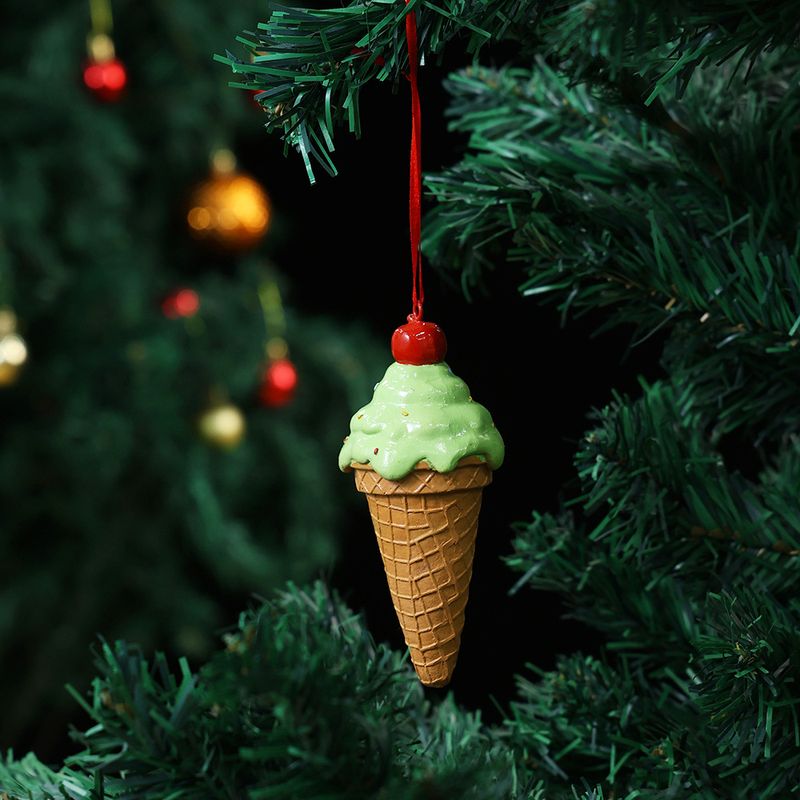 Ice Cream Christmas Tree Ornaments, Home Hanging Decorations With Resin Crafts For Festive Holiday Display_voghion.com