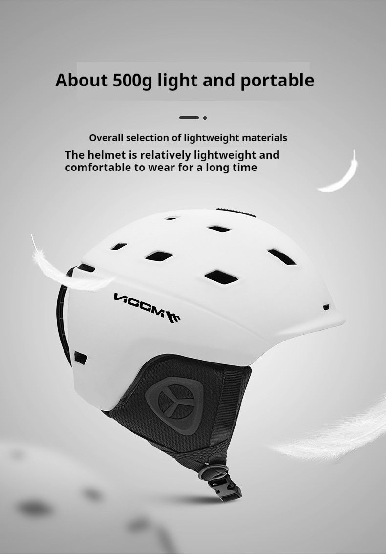 Integrated ski helmet, protective cap, outdoor skiing equipment, sports equipment
Professional snow helmet_voghion.com
