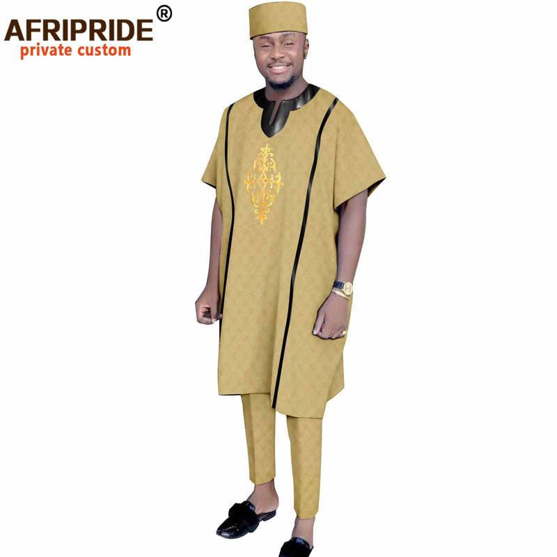 Men's clothing 3 piece top + pants + hat_voghion.com