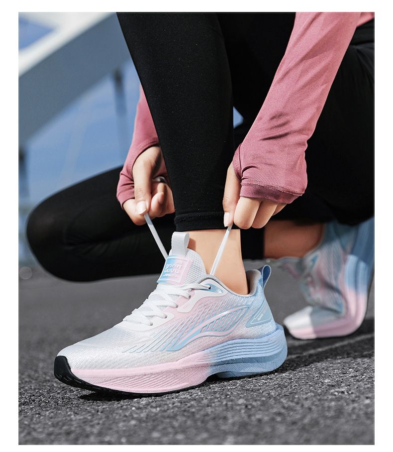 Spring Sneakers Female Students Breathable Springback Cushioning Running Shoes For Lovers_voghion.com