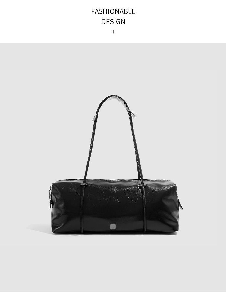 Borsa a cuscino Boston elegante e spaziosa: borsa a tracolla minimalista di grande capacità per palestra, spostamenti e uso quotidiano._voghion.com