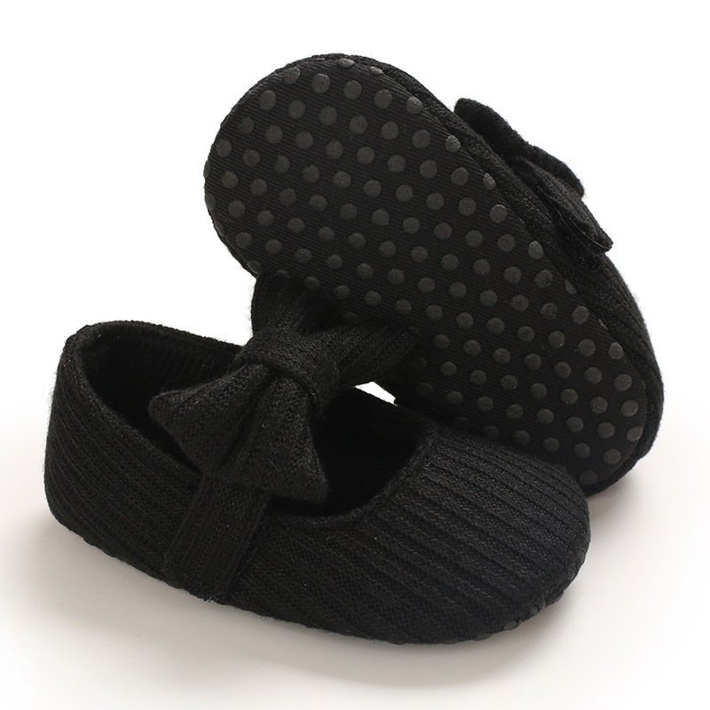 0-1 Joer aalt Puppelchersschong mat mëller Sohle gestrickte Puppelchersschong Joker Prinzessin_voghion.com