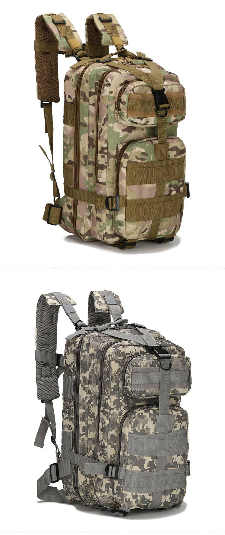 Designer de moda ao ar livre saco tático equipamento treinamento mochila acampamento esportes mochila viagem 3p mochila_voghion.com
