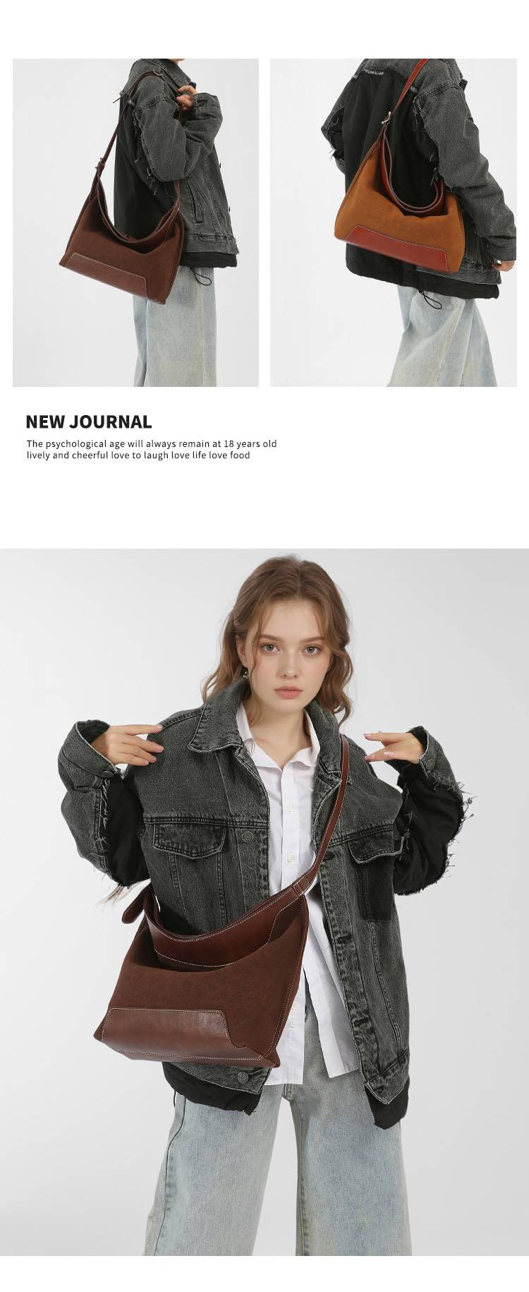 Geantă de umăr la modă din piele de culoare pură, cu același temperament, cu o sută de stele, geantă subraț, cu capacitate mare, tip crossbody_voghion.com