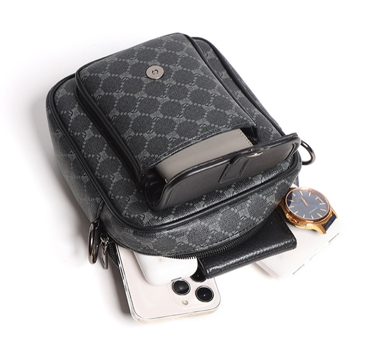 Pu Flip Vertikale Umhängetasche All Match Handy Kleine Umhängetasche Modemarke Herrentasche_voghion.com