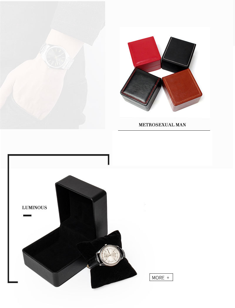 Scatola per orologi Scatola per orologi in pelle PU arrotondata Scatola per gioielli con bracciale Scatola per orologi portatile Scatola per orologi verde_voghion.com