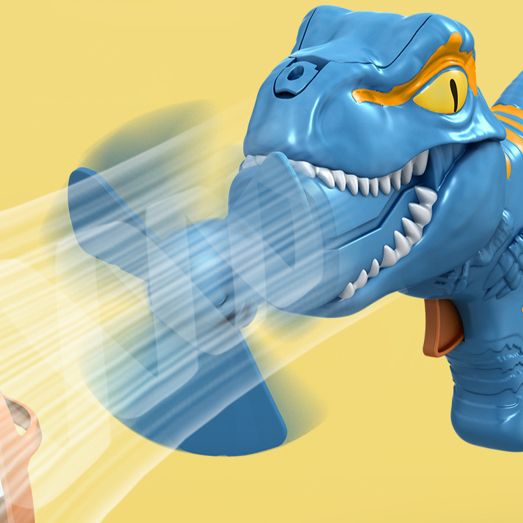 Pistola de burbujas automática con forma de dinosaurio para niños, máquina sopladora de burbujas portátil con burbujas gigantes para fiestas al aire libre_voghion.com