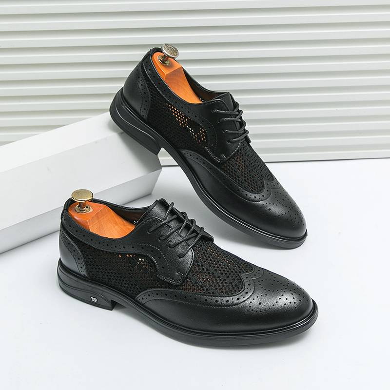 Fashionable Oxford Gentlemen's Formal Men's Shoes, Comfortable Social Men's Shoes_voghion.com