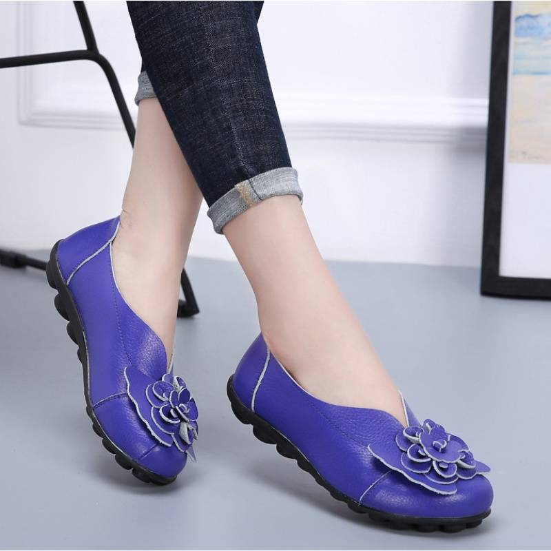 Spring/Summer Flower Comfortable Bean Women's Shoes Flat Women's Singles Shoes_voghion.com