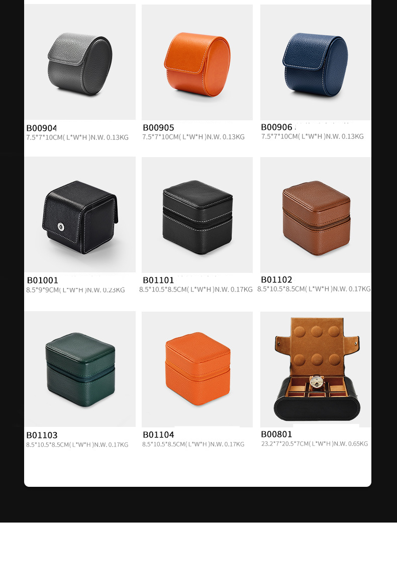 Watch Box Watch Storage Box Business Trip Travel Packaging Box Portable Mechanical Quartz Watch Storage Box_voghion.com
