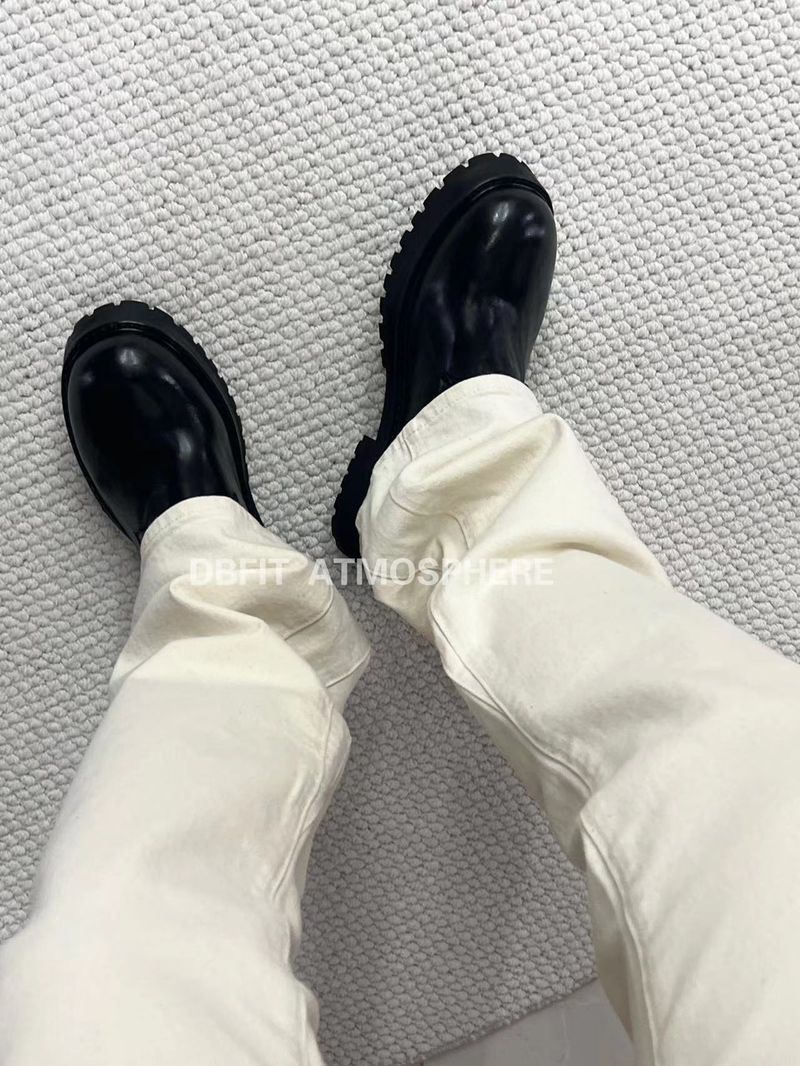 Horse Skin Washed Casual Odlight Distressed Micro Pleated Shoes For Four Seasons_voghion.com