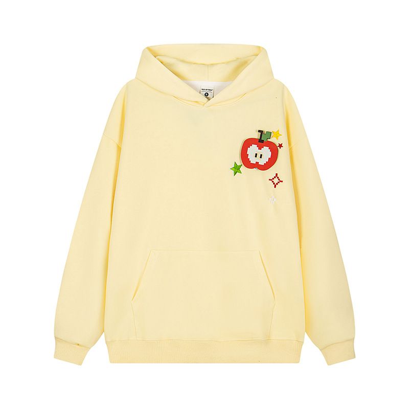 Felpa con cappuccio pigra unisex autunno inverno American Magic Tape 2025, stile coppia, giacca_voghion.com