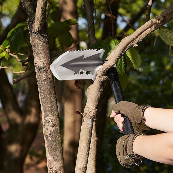 Folding Multitool Portable Compact Camping Survival Shovel_voghion.com