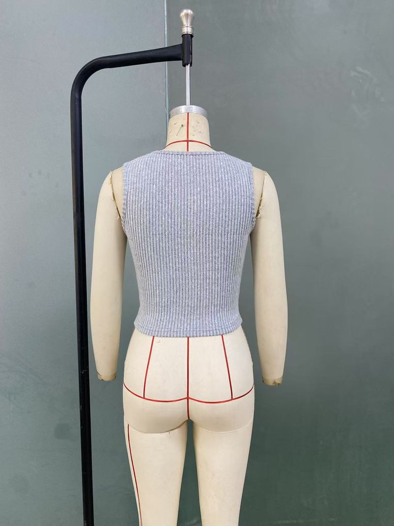 Damenbekleidung 2025 Frühjahr und Sommer Neue sexy Strickweste Slim Fit Cardigan Top_voghion.com