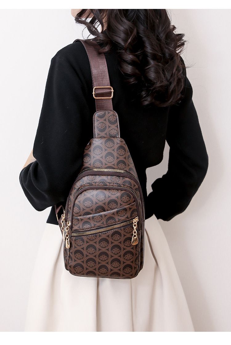 Chest Bag, New Arrival Fashionable And Simple European And American Retro Style Women's Bag, Classic And Versatile Crossbody Bag._voghion.com
