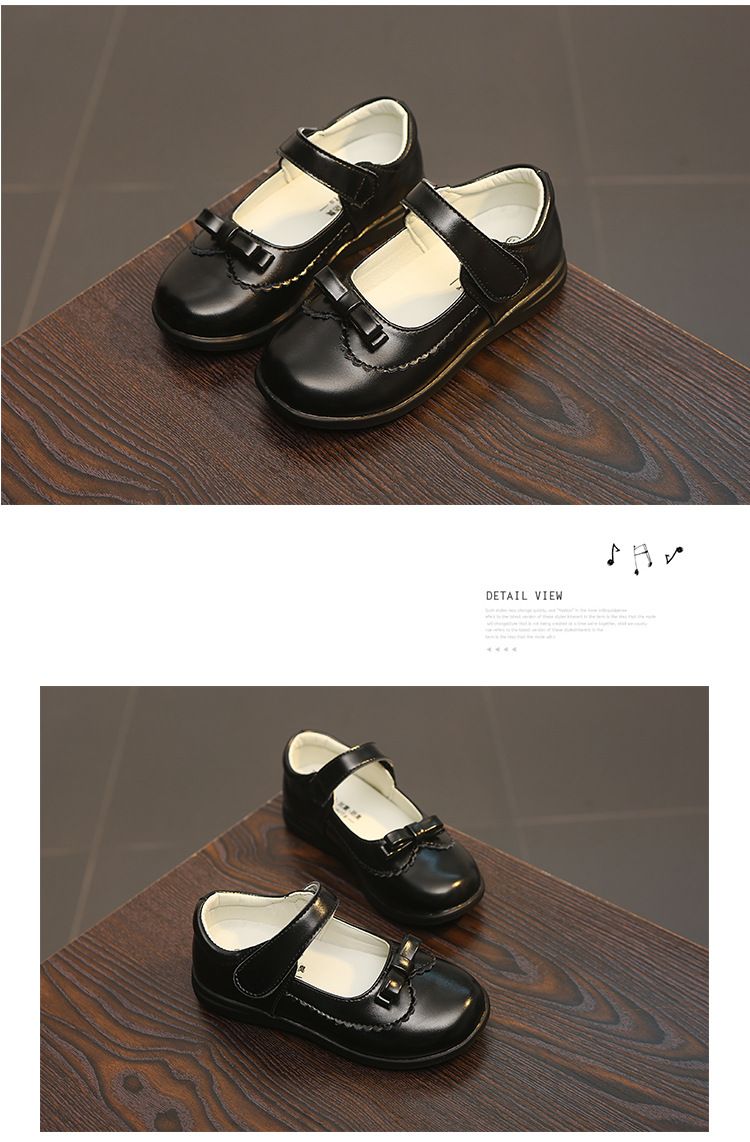 Scarpe da sposa per bambini in pelle per ragazze, feste, balli, scarpe da sposa con fondo morbido antiscivolo, calzature singole per prestazioni da studente_voghion.com