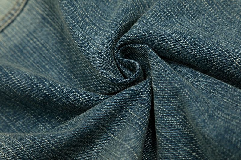 Amerikanischer Stil Perlendesign Abgesteppter gewaschener Denim Unisex Neue lose vielseitige kurze Jacke trendig_voghion.com