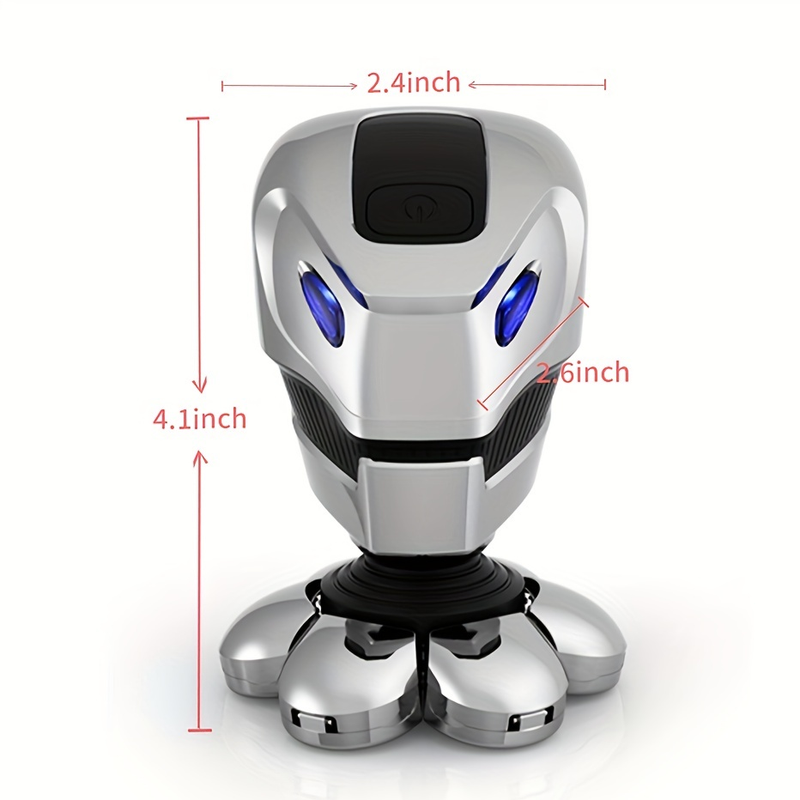 Rasoio elettrico ricaricabile 5 in 1 per uomo - Kit per la cura della testa calva bagnato/asciutto_voghion.com