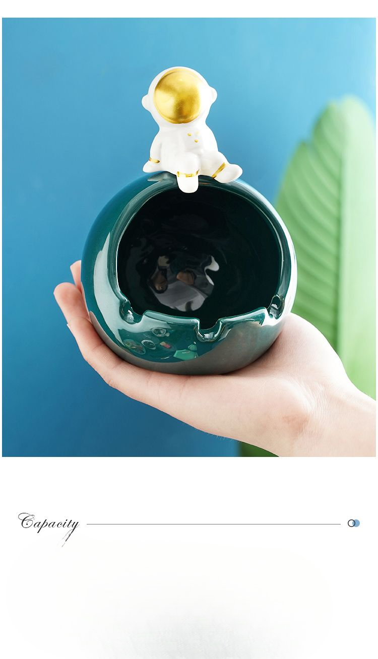Astronautenasbak, woonkamerdecoratie, exclusieve asbak voor creatieve herenmode van topkwaliteit, hoge esthetische waarde_voghion.com