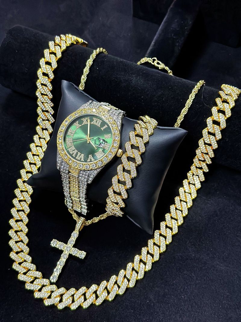 Men's Quartz Wristwatch With World Time Function, Round Dial, Alloy Case & Band, Stylish & Durable For Casual Wear Great For Gifting_voghion.com