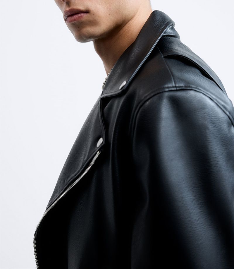 Abbigliamento Uomo 24 Nuovo Giacca Moto in Pelle_voghion.com