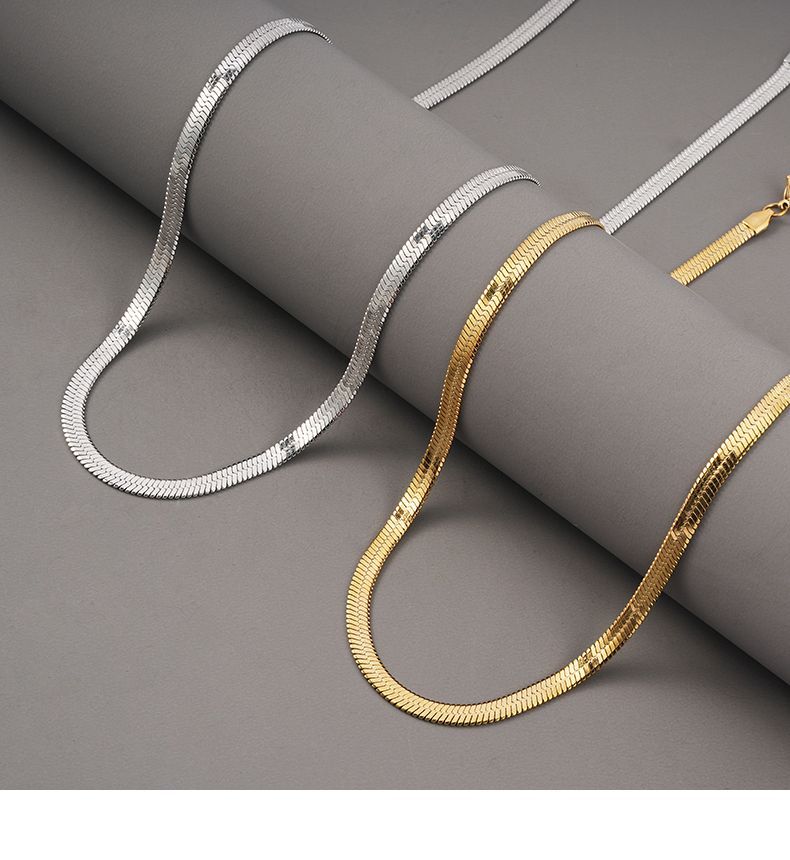 European And American Trendy Niche Items Blade Chain Light Luxury Non-Fading Necklace_voghion.com
