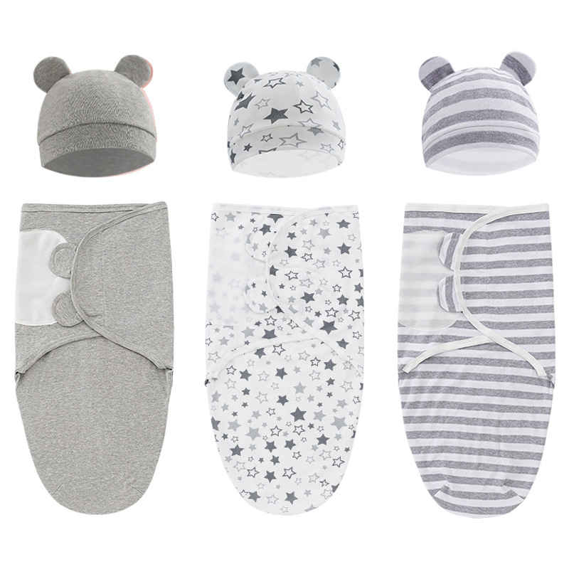 1/2 uds. Sacos de dormir para bebés, envoltorio tipo capullo para recién nacidos, 100 % algodón, manta para bebés de 0 a 6 meses, saco de dormir_voghion.com