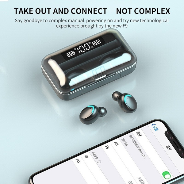 F9-5C Wireless Bluetooth Headphones Tws Earphones Digital Display Heaset Large Capacity Charging Case Waterproof Earbuds_voghion.com