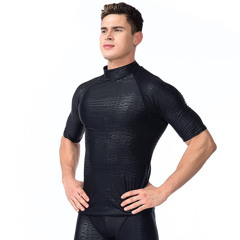 Men's Long-sleeved Sun-protective Swimsuit, Men's Top, Two-piece One-piece Jellyfish Suit, Surfing Snorkeling Suit_voghion.com