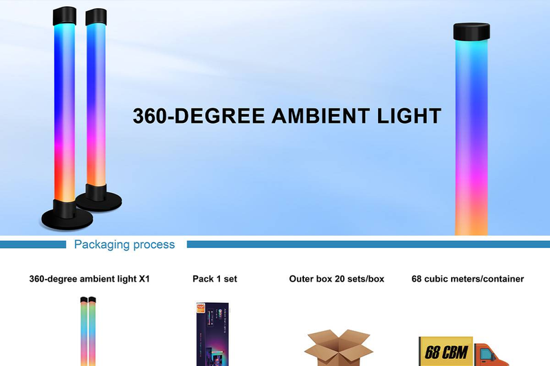 Smart Led Sound Pickup Rhythm Light Fantasy Computer TV Desktop Atmosphere Light Voice Control Intelligent_voghion.com