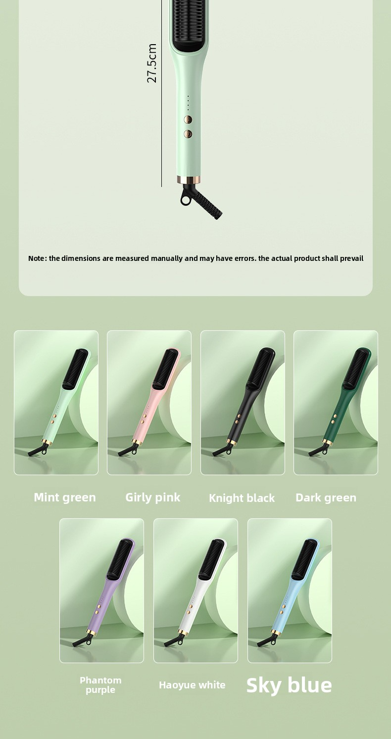 2-In-1 Straightening & Curling Iron With Ionic Technology - Anti-Frizz Hair Styler For Damage-Free Styling - Adjustable Temp 300°F-450°F_voghion.com