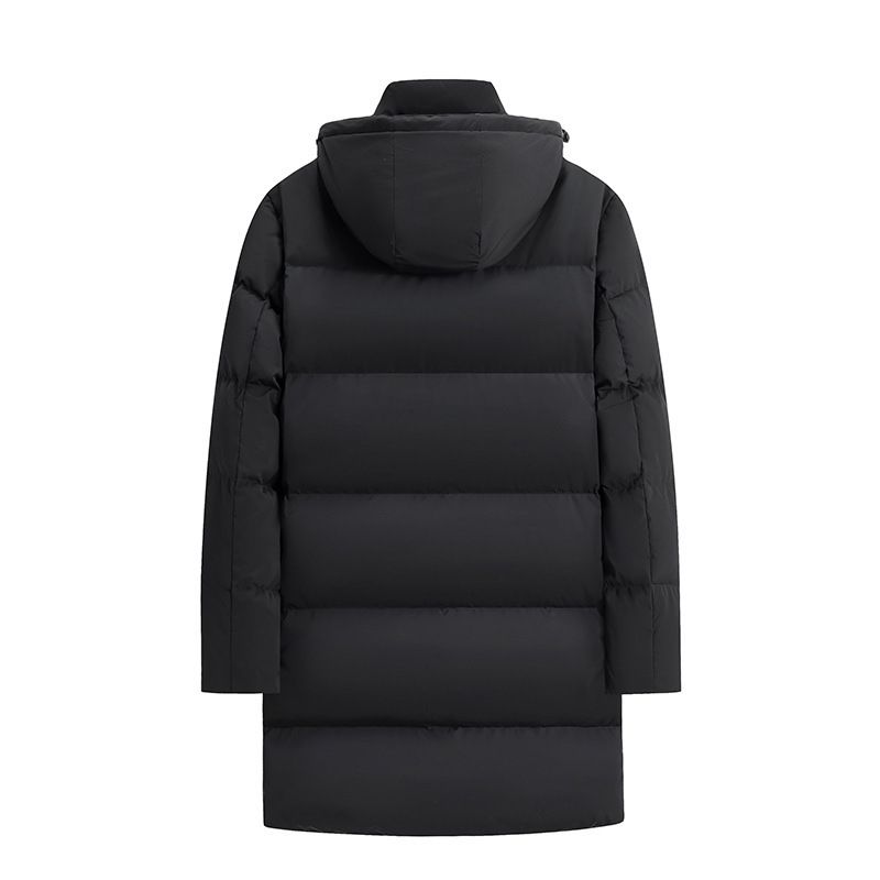 Unisex Extreme Cold Weather Down Jacket – 90% White Duck Down, 600 Fill Power, Waterproof Ski Parka (Black/Red/Navy)_voghion.com