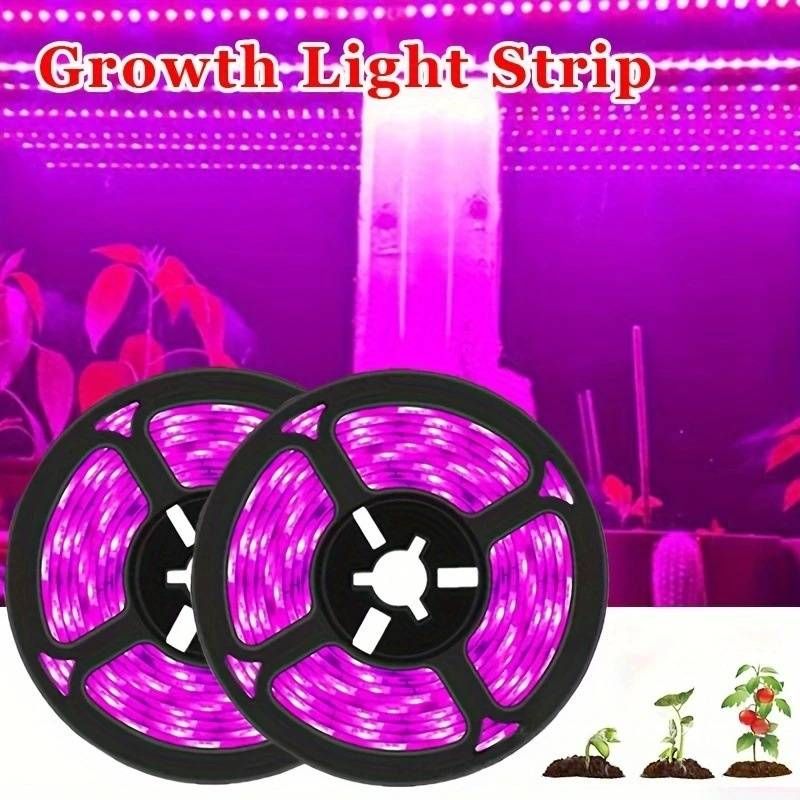5V USB LED Plant Grow Light Strip With 2835 SMD LEDs, Full Spectrum For Indoor Plants, Flowers, And Herbs_voghion.com