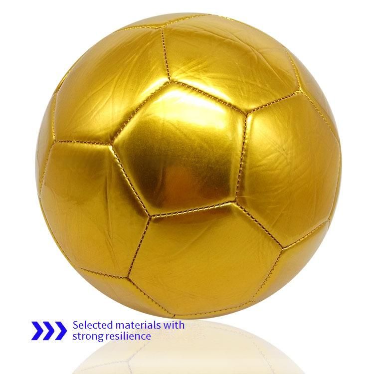 Balón de fútbol premium de 5 tamaños - Balón de fútbol de PVC de alta calidad cosido a máquina - Opciones doradas y plateadas - Sin logotipo - Pedidos al por mayor y personalizados disponibles_voghion.com
