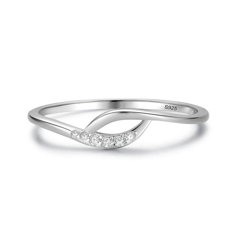 Tancise klassisk zirkon sølv ring damer smykker bryllup løfte fest gave_voghion.com