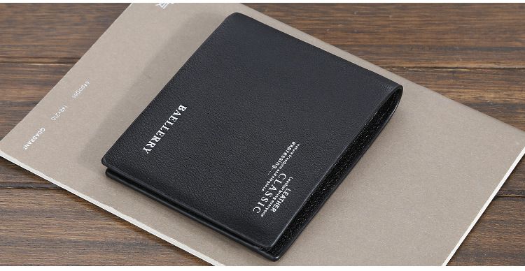 Kurze Brieftasche für Herren Baellerry Mehrere Kartenfächer Dünne Brieftasche Jugend Offene Geldbörse Kartentasche Männer_voghion.com