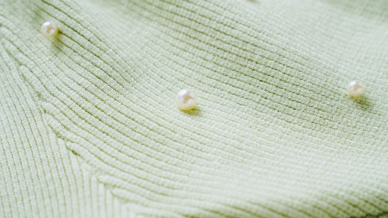 Otroška oblačila za deklice, pulover z bisernimi rokavi in jagnječjim vzorcem, otroški vsestranski pulover z dolgimi rokavi in lanternskimi rokavi, enobarvni, jesenski in zimski_voghion.com