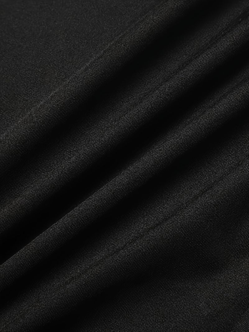 Leggings de mujer de talla grande con diseño de empalme bordado, cintura elástica delgada, leggings de tres puntos para uso exterior_voghion.com