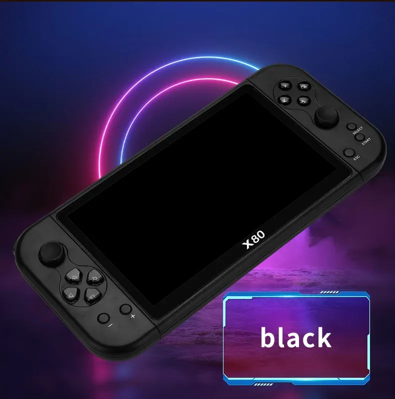 Coopreme X80 Portable Console 7-inch HD Large Screen Arcade PS1 Emulator Multi-function Nostalgia Classic PSP Handheld_voghion.com