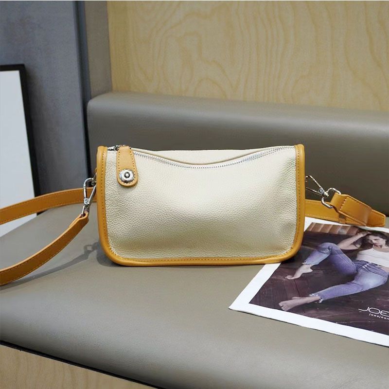 Echtes Leder Knödel Tasche 2024 Neue Weiße Pendler Kleine Mode Achsel High-End-Damen, Crossbody_voghion.com