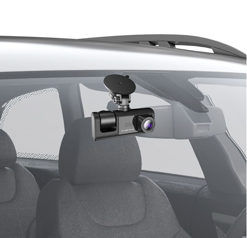 Privatus 3 modelio objektyvo vaizdo įrašymo įrenginys, 2 colių ekranas, automobilinis įrašymo įrenginys HD naktinio matymo DASHCAM automobilinis DVR_voghion.com