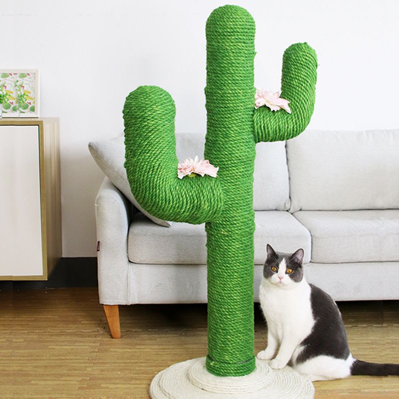 Casa de escalada con árbol integrado, marco extragrande, tabla rascadora de sisal, plataforma de salto para gatos, ahorra espacio, pulido de garras_voghion.com