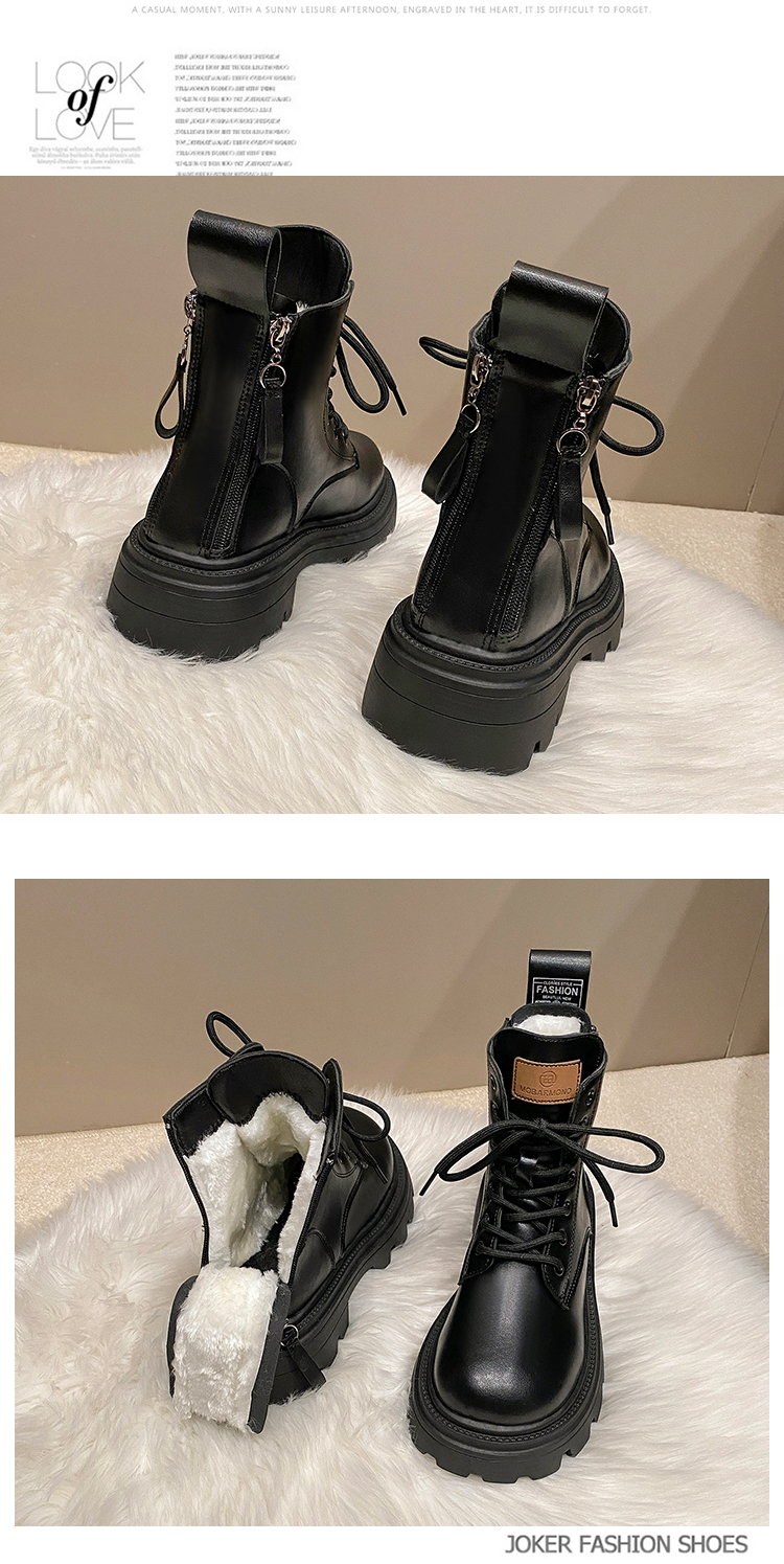 Leisure Fashion New Women's Ankle Pu Leather Boots Short Top Shoes_voghion.com