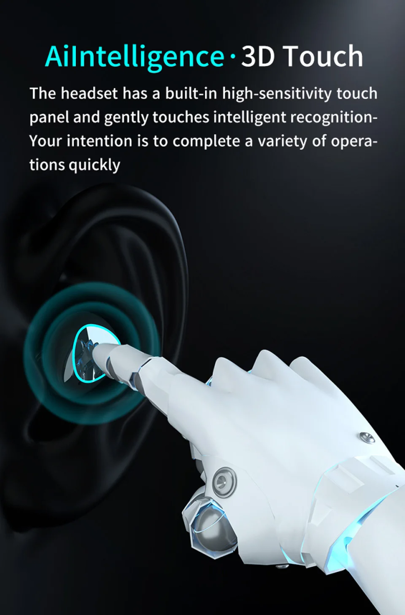 Ασύρματα ακουστικά Bluetooth TWS με μικρόφωνο, ακουστικά για gamer, φορητά ακουστικά, φορητά ακουστικά_voghion.com