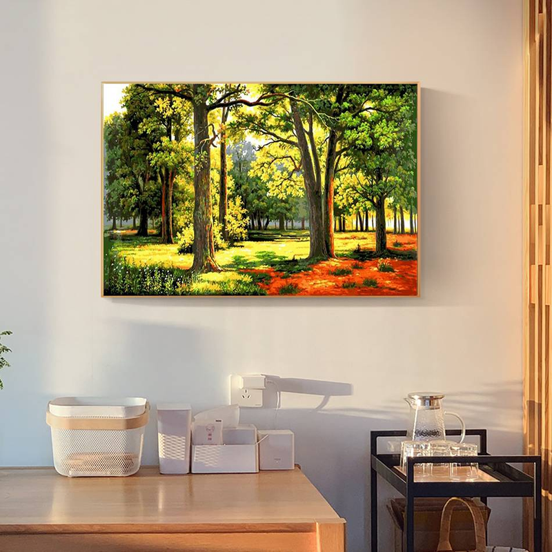 RUOPOTY Classic Painting By Numbers Hand Painting Decorative Paintings Lush Forest Painting Numbers Home Decor _voghion.com
