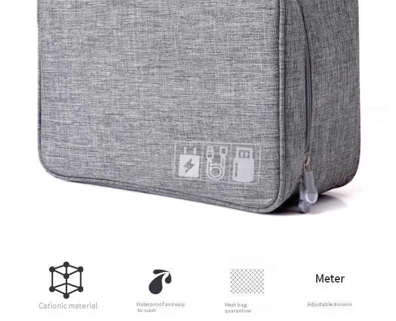 Functional Bags Cationic Data Cable Storage Bag Portable Waterproof Digital Bag Travel Cosmetics Storage Bag_voghion.com