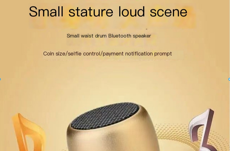 M1 Bezprzewodowy Mini Głośnik Bluetooth Metal Cannon Zewnętrzny Przenośny Mały Głośnik_voghion.com