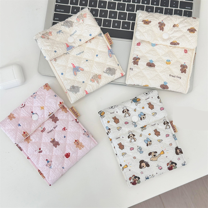 Borsa portaoggetti per maternità con motivo a orso dei cartoni animati in rilievo, borsa igienica, borsa portatrucchi portatile per uscire_voghion.com