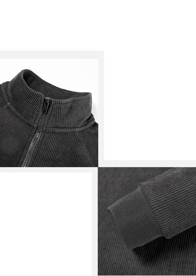 Felpa da uomo in maglia con mezza zip e fodera in pile - Pullover invernale caldo con strato interno in cotone, vestibilità comoda per uno stile casual (disponibile nelle taglie M-4XL)_voghion.com